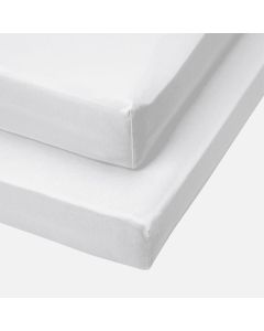 Tutti Bambini Cot Fitted Sheets (2pk) - Essentials White