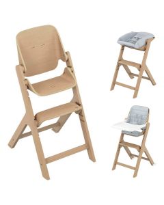 Maxi Cosi Nesta Wooden Highchair Complete Bundle - Natural