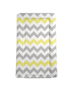 My Babiie Changing Mat - Grey and Yellow Chevron