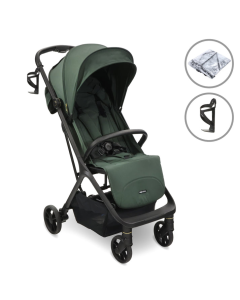 My Babiie MBX7 Plus Auto-Fold Stroller - Forest Green