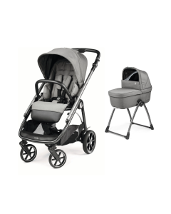 Peg Perego Veloce Stroller 3 in 1 Bundle - Mercury