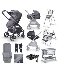 miniuno TouraGo Stroller Travel System + Home Bundle - Anthracite