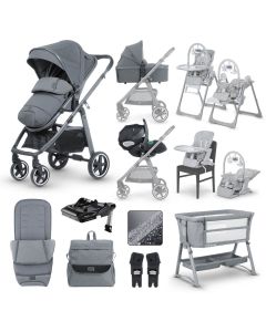 miniuno VenToura Stroller Travel System + Home Bundle - Anthracite