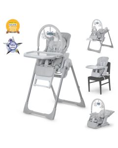 miniuno Yumo MultiPlus 4-in-1 Highchair - Whisper Grey