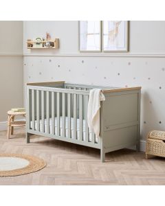 Tutti Bambini Misha Cot Bed - Sage/Golden Oak