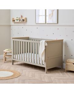 Tutti Bambini Misha Cot Bed - Mushroom/Golden Oak