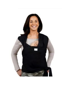 Gaia Baby Stretchy Baby Wrap Carrier - Organic Cotton - Ebony