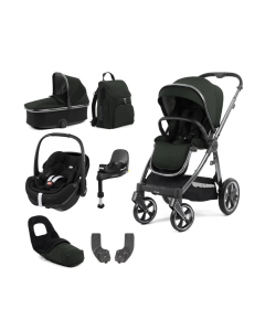 BabyStyle Oyster 3 Luxury 7 Piece Maxi Cosi Pebble 360 Pro2 Travel System Bundle - Black Olive