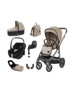 BabyStyle Oyster 3 Luxury 7 Piece Maxi Cosi Pebble 360 Pro2 Travel System Bundle - Butterscotch