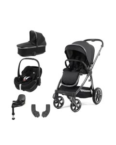 BabyStyle Oyster 3 Essential 5 Piece Maxi Cosi Pebble 360 Pro2 Travel System Bundle - Carbonite