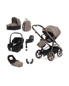 BabyStyle Oyster 3 Luxury 7 Piece Maxi Cosi Pebble 360 Pro2 Travel System Bundle - Mink