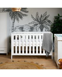 Obaby Nika Cot Bed - White Wash