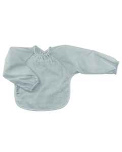 Silly Billyz Towel Small Long Sleeve Bib - Dusty Blue