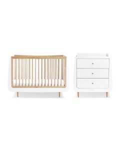 snuzpod cot bed 01 skandi natural 2 pc furniture