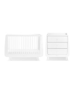 snuzpod cot bed 01 skandi white 2 pc furniture