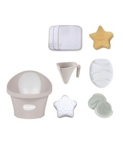 Shnuggle Baby Bath Essentials Bundle - Taupe