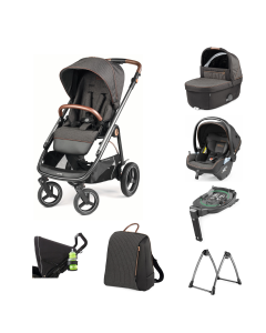 Peg Perego Veloce TC Stroller 10 Piece Travel System Bundle - Fiat 500