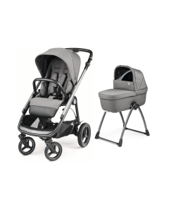 Peg Perego Veloce TC Stroller 3 in 1 Bundle - Mercury