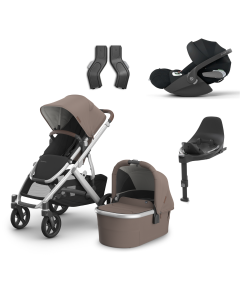 UPPAbaby Vista V3 Pushchair & Carrycot with Cybex Cloud-T Plus Car Seat and Base Bundle - Theo