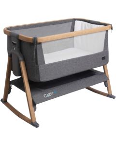 Tutti Bambini CoZee Air Bedside Crib - Oak/Charcoal