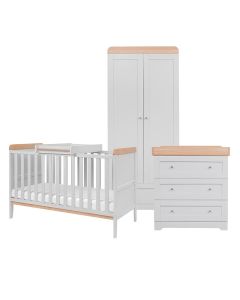 Tutti Bambini Rio 3 Piece Room Set - Dove Grey/Oak