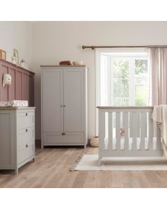 Tutti Bambini Verona 3 Piece Room Set - Dove Grey/Oak