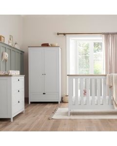 Tutti Bambini Verona 3 Piece Room Set - White/Oak