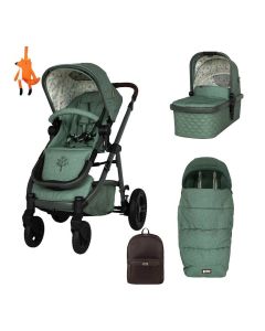 Cosatto Wow 3 Pram Pushchair and Acccessory Bundle - Meadow